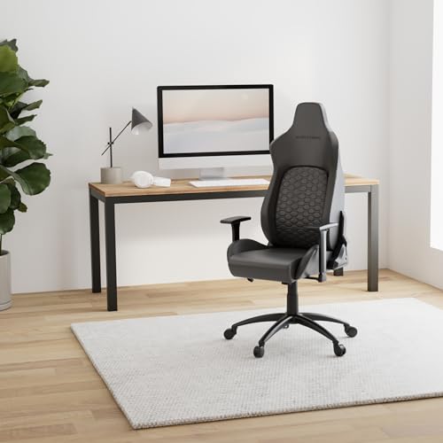 Mars Gaming MGC-Ultra Noir, Chaise Gaming Ergonomique, Retour Ergofit, Accoudoirs 3D, Support Lombaire + Coussin Cervical, roulettes XL – Image 3