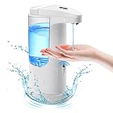 ✔【Última Nueva Versión 2021 del Dispensador de Jabón】El dispensador automático de gel hidroalcohólico adopta el botón ajustable independiente de nuevo diseño, use el botón +/-, hay tres niveles de jabón líquido para elegir con movimiento infrarrojo preciso incorporado y tecnología de detección Sensor PIR. El sensor actualizado puede extender su vida útil y tener una mayor sensibilidad, por lo que puede obtener jabón rápidamente.