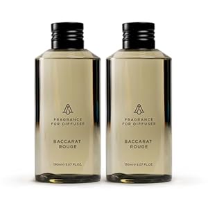 AromaPlan Hotel Scents Inspired by Baccarat Rouge 5 Fl Oz (2 Pack), Home Luxury Aroma & Hotel Fragrance Diffuser Oil for Aromatherapy- USA Made, Bigger Bottle, Bolder Aroma & Longer Lasting