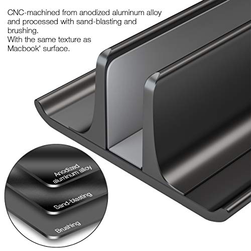 Soporte Vertical Ajustable para Laptop HONKID de Aluminio miniatura 4