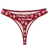 YZPPDHFC Underwear with Faces on Them Custom, Womens Panties Thong, Seductive Name Thong, Custom Valentines Day Gifts for Her, Funny Thongs for Women