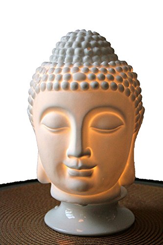 Image of Crazy Sutra Ceramic White Buddha Electric Aroma Oil Diffuser with Pack of 7 Aroma Essential Oil Air Freshener