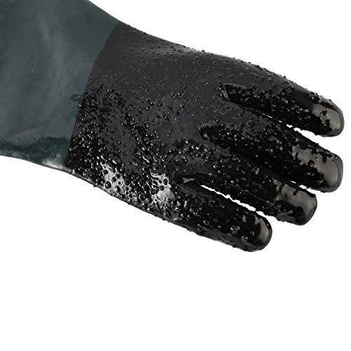 Artilife 1Pair 23.6" Rubber Sandblasting Sandblaster Protection Gloves for Sandblast Cabinets - Thumbnail 5