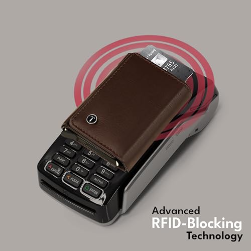 The Wallet Store Classic Maverick Slim RFID Wallet (Brown) - Image 3