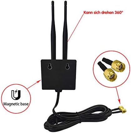 Imwell External Wifi Antenna 2.4G/5.8G Dual Frequency (2M)
