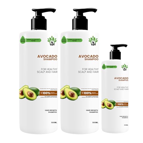 Image of GIR Avocado Shampoo - For Gently cleanses & smoothens| Sulphate & Parabens Free | | Reduces Frizz, Retains Moisture & Conditions Strands | 1250ML
