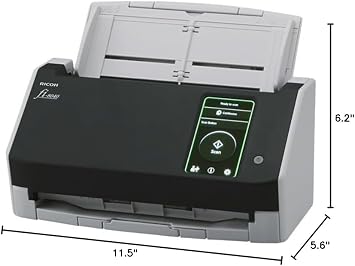 RICOH fi-8040 Fast Front Office & Desktop Document, Receipt, ID Card Scanner with 50 Page Auto Feeder and PC-Less DirectScan Network Scanning Capability