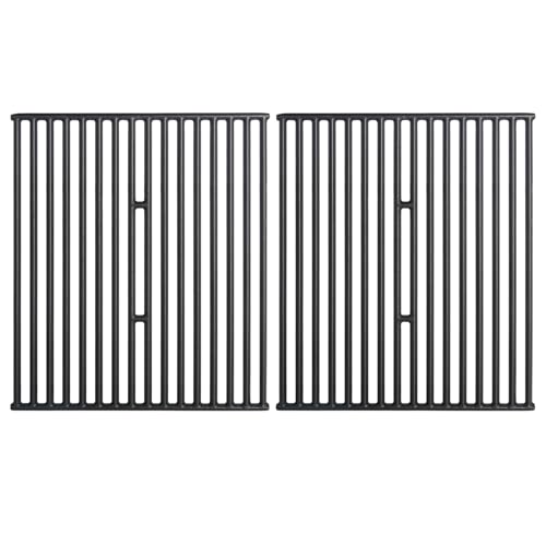 BBQ Grill Grates for Broil King 945584, 945587, 94624, 15" Heavy Duty Cast Iron Cooking Grids for Broil King BBQ Parts for Broil-Mate 165154, Sterling 1155-54,Huntington 6962-64C, 6666-64 Grill,2-Pack by FlameDuty - Used condition - CA$67.99
