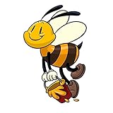 1 zhcode Auto Aufkleber Lustige Bienen Auto-Styling Auto Autoaufkleber, Fahrrad, Wand, Fenster, Kühlschrank, Laptop Aufkleber Aufkleber Dekoration