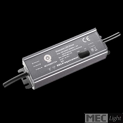 justierbarer LED Trafo mit PFC-Funktion 24V 60W 2,5A MM geprüft IP67 wassergeschützt auch für outdoor geeignet 157x53x36,5mm