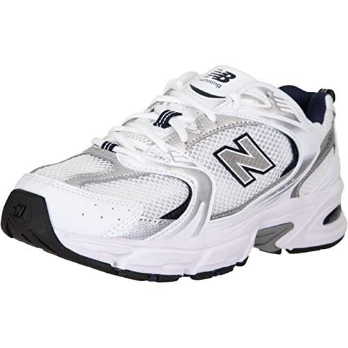 New Balance 530 Sneaker Trainer Schuhe (White Silver, EU Schuhgrößensystem, Erwachsene, Numerisch, M, 45)