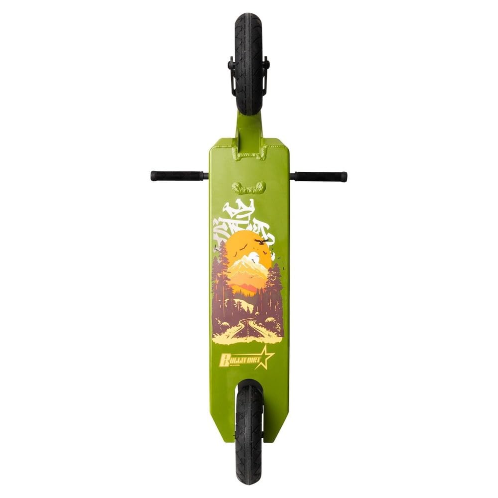 NKD Patinete de Acrobacias Bullit Dirt | Ruedas inflables de 200 mm | Aluminio 6061 Resistente | Diseñado para durar con rodamientos ABEC-9 | Manillar de 360°