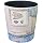 DreamsEden Vintage Leather Trash Can - Retro Waste Toillet Paper Bin Basket for Bathroom Bedroom Office (Blue World map)