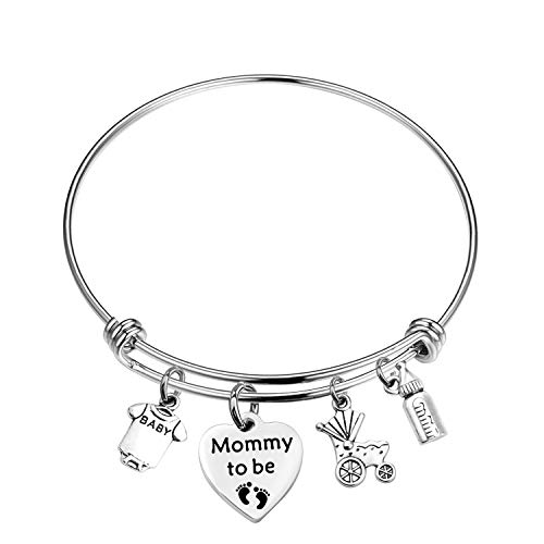 Image of CHOORO Mommy to Be Bracelet Expectant Mother Bracelet New Mom Gift Pregnancy Announcement Gift for Mother-to-be