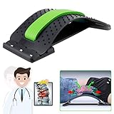Back Stretcher, Lumbar Back Pain Relief, Multi-Level Lumbar Support Device, Back Massager Pain Relief for Herniated Disc, Sciatica, Scoliosis, Lower and Upper Back Stretcher Support