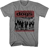 Reservoir Dogs - Mens Distressed Box Short Sleeve T-Shirt, Color Graphite Heather, Size: X-Large