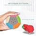 Coogam Qiyi Megaminx Cube Sculpted Stickerless 3x3 Pentagonal Dodecahedron Speed Cube Puzzle Toy (Qiheng S Version)