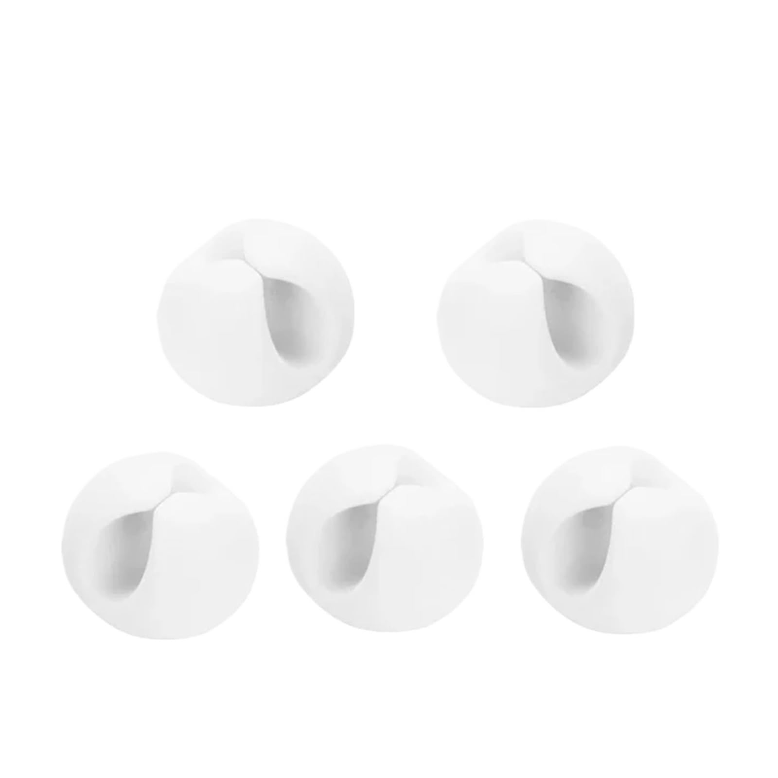 KXFVYNE Car Cables Winder Clips Cable Holder USB Wire Management Cord Line Fixed Clamp Tidy Accessories(5pcs White)
