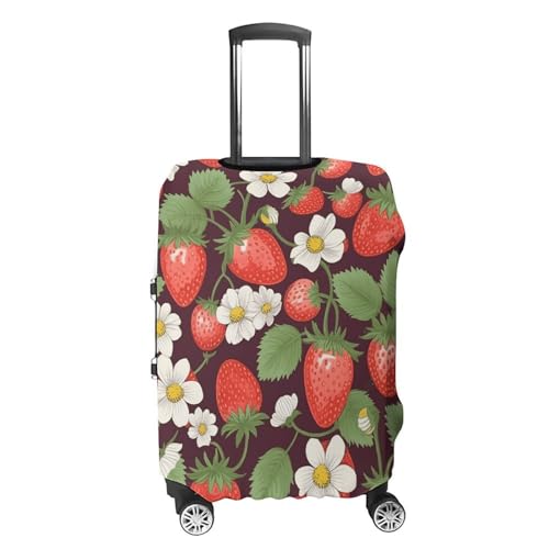 Carry on Luggage Cover Strawberry Suitcase Covers for Luggages Tsa Approved Travel Luggage Sleeve Protector Elastic Suitcase Protector Anti-Scratch Washable Fits 19-30 Inch Case -L4
