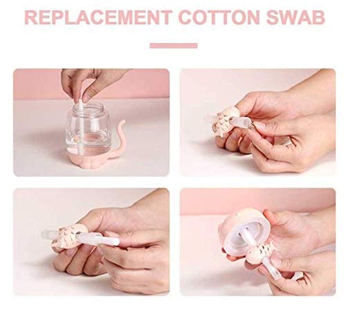 QAWACHH 3 in 1 Multi Function pet Design Mist ultrasonic Mini USB air humidifier with led Light with Mini Fan (Pink 2