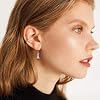 ChicSilver Sparkling Heart Birthstone 925 Sterling Silver Celtic Knot Dangle Hook Earrings (with Gift Box)