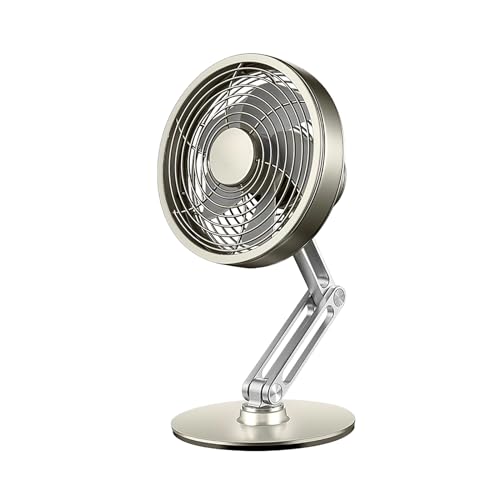 XANHOY Ventilador USB, ventilador de escritorio USB giratorio de 360 grados, ventilador de escritorio silencioso de tres velocidades, adecuado para uso en interiores y exteriores, pequeño y ligero