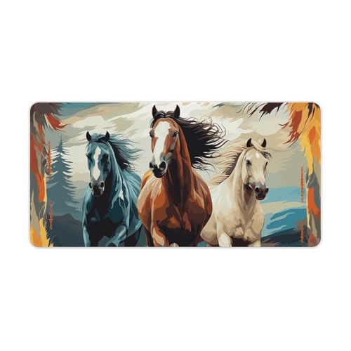 Horses Desk Pad Grande Protector de Escritorio miniatura 1