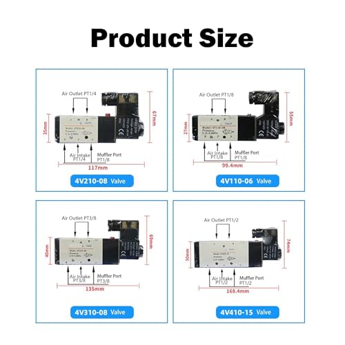Électrovanne de contrôle de direction 4V110-06 haute précision 220V