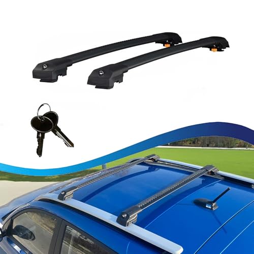 Barres de toit Mercedes GLB barre transversale pour fixer un coffre de toit noir