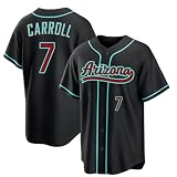 Corbin Carroll Jersey Arizona Black Youth Baseball Stitched