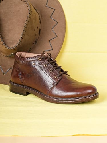 Image of Buckaroo HARKAN Full Grain Natural Leather Casual Boots for Men