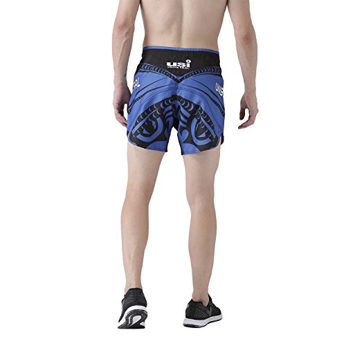 Image of USI Universal Men's Tribal Shorts Polyester (411VNB) (L,Blue-Black)