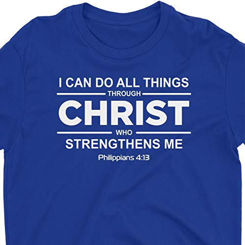 Aprojes Philippians 4:13 Christian T Shirt - I Can Do All Things Through Christ Who Strengthens Me2