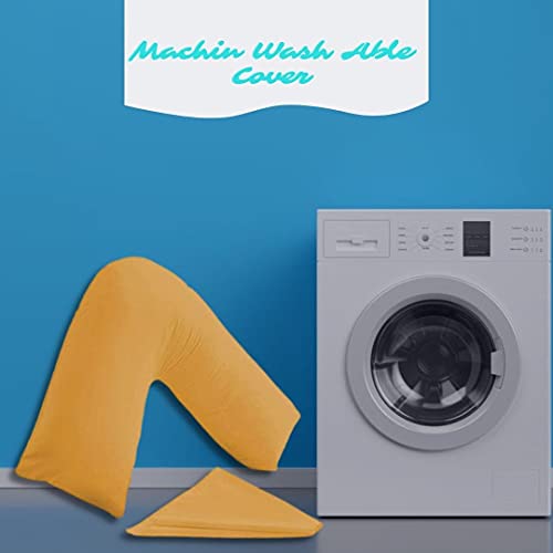 BuzzBuy V shaped pillowcase cover, 100% Poly-cotton Back & Neck Support Orthopaedic Pregnancy/Nursing V Pillowcase cover… - Image 4