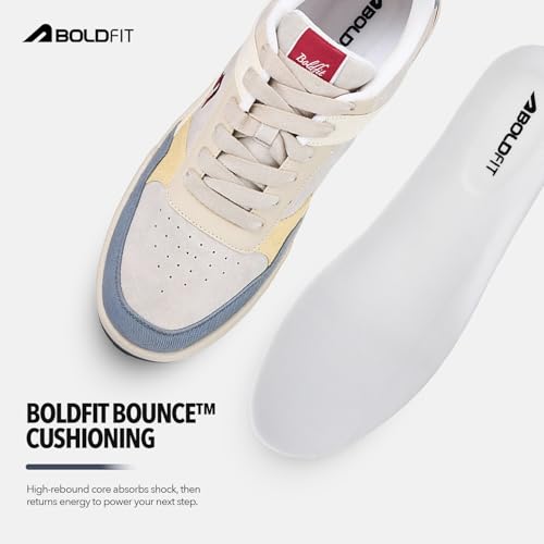 Image of Boldfit Sneakers for Man Lightweight Shoes for Men Comfortable Sneakers for Men Air Mesh Casual Shoes Mens Soft Cushion Insole Lace Up Casual Boys Shoe Sneaker DripBloc Weave