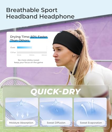 Image of LOVE EYE Sleep Sport Headphones Wireless Bluetooth 5.4 Headband Headphone