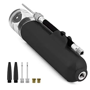 Ball Pump, Dual Action Inflate Air Pump with 3 Needles, 2 Presta Valve and 2 Nozzles for Soccer Ball, Basketball…