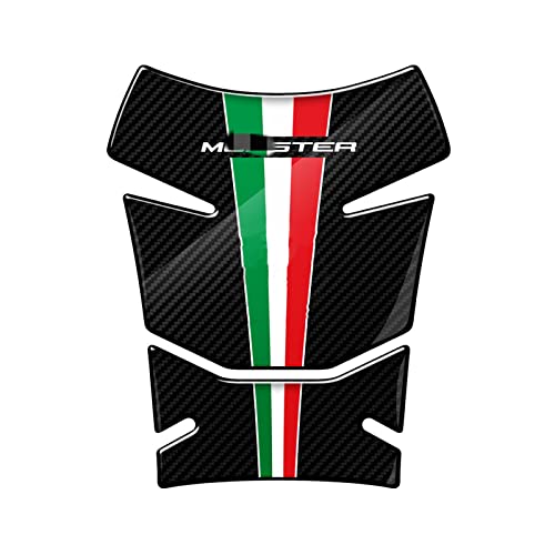 Tankpad 3D carbone pour réservoir Ducati Monster finition résine