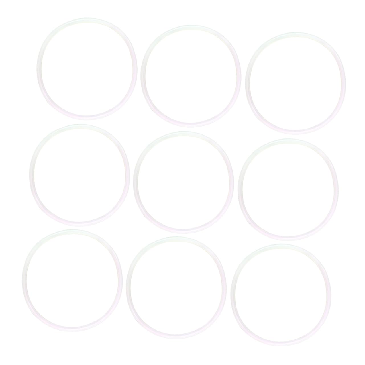 Cabilock 10PCS Leakproof Silicone Sealing Rings for Juicer and Blender White Kitchen Rings Prevents Leakage and Secure Sealing for Daily Use