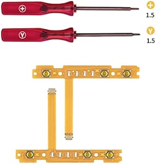 Switch Replacement SL SR,Mcbazel Joycon SL SR Replacement,SL/SR Sync Button Flex Cable For NS Switch Joy-Con with Screwdriver