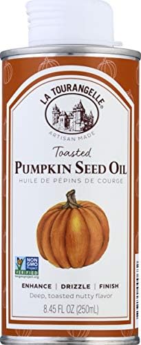 La Tourangelle, Toasted Pumpkin Seed Oil, Great for Cooking, Salad Dressings, Pastas, and Spreads - Health and Beauty Oil, 8.45 fl oz