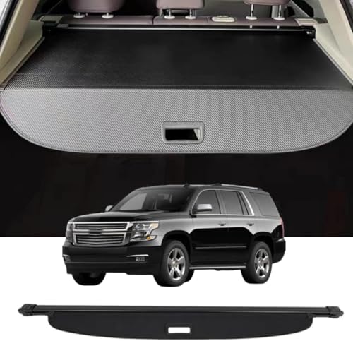 Retractable Cargo Cover Compatible with 2015-2020 Chevrolet Tahoe/GMC Yukon/Cadillac Escalade (Not for XL, Suburban, ESV), Rear Privacy Screen Luggage Security Shade Car Trunk Accessories