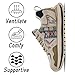 Yebonsho Men's Fashion Casual Low Top Sneakers Comfy Non Slip Breathable Walking Shoes Lace Up Sneakers Chunky Sneakers (Beige, Adult, Men, 10.5, Numeric, US Footwear Size System, Medium)