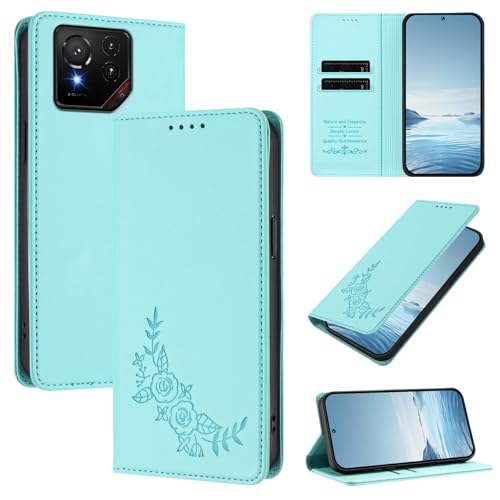 �X�}�z�P�[�X �Ή��@�� for Asus ROG Phone 9 / Phone 9 Pro 5G �yRFID�u���b�N�z�y�J�[�h�z���_�[�t�����z �}�O�l�b�g�J�� �X�^���h�@�\�t���z�X�}�z�P�[�X Mint