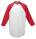 Augusta Men's Baseball Jersey,XL, White/Red
