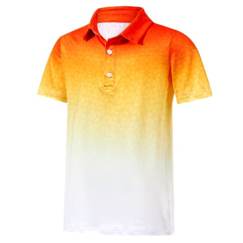 Image of uideazone Boys Polo Shirts Dry Fit Performance Golf Short Sleeve Casual School Uniform Size 5-14