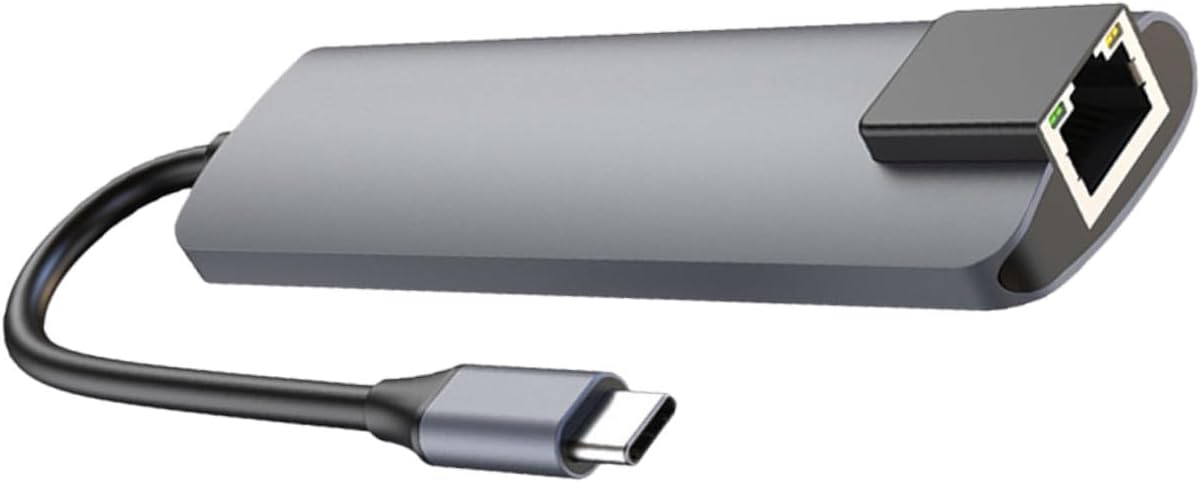 HUB USB Tipo C Tofficu Plateado Multipuerto Compacto