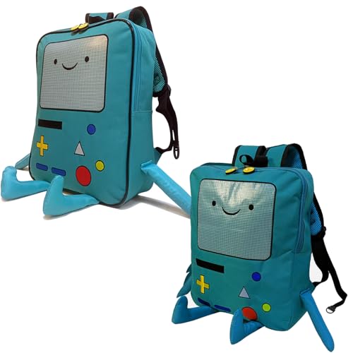 Cute Cartoon Backpack Casual Travel Green Anime Bag Finn Jake Adventure Trip Breathable Portable Lightweight Backpack