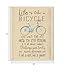 Stupell Industries Life is Like a Bicycle' Icon Inspirational Typography Wall Plaque, 10x15, Design By Artist Regina Nouvel