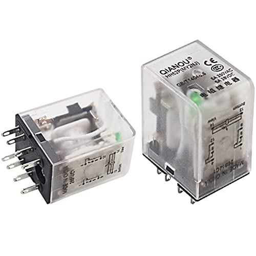 Relais électromécanique MY2NJ DPDT 110VAC bleu pack de 50 broches